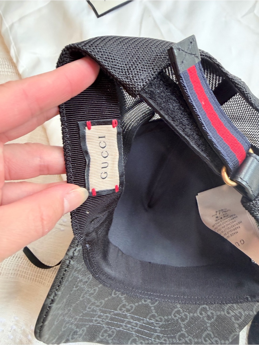 NWT Gucci Kingsnake Print GG Supreme Canvas Baseball Hat Cap Size M (58 cm) - Picture 4 of 8